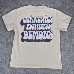 XPLR T-Shirt Mens Large Currently Fighting Demons Graphic Tee